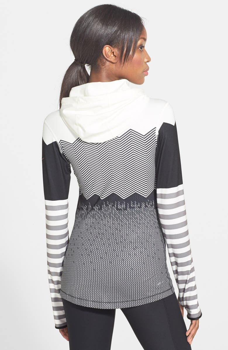 Nike 'Pro Hyperwarm' Engineered Print Hoodie, Alternate, color,