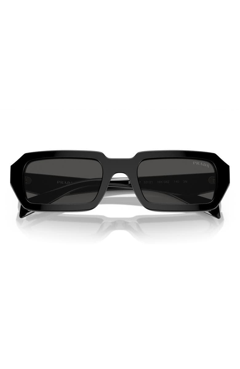 Prada 52mm Irregular Sunglasses, Alternate, color,