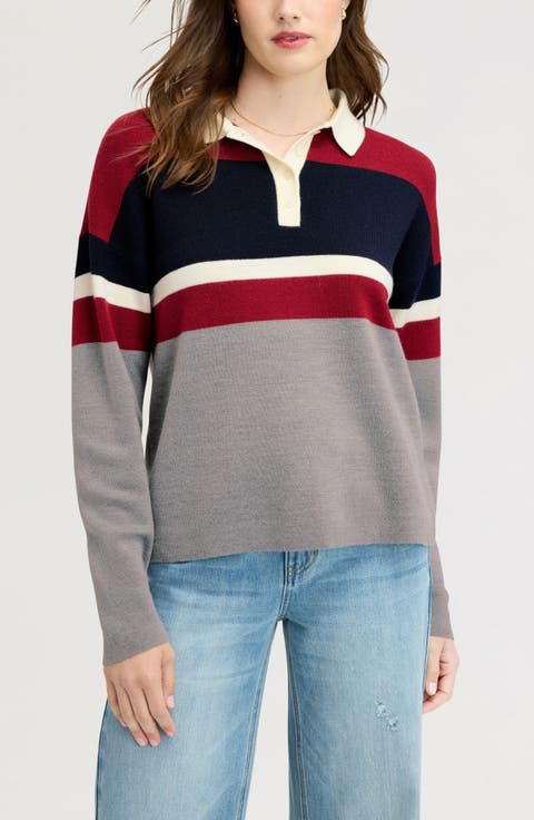 Oversized Polo Sweater