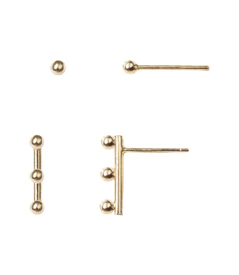 Pari Dot Bar Earring Set - Set of 2