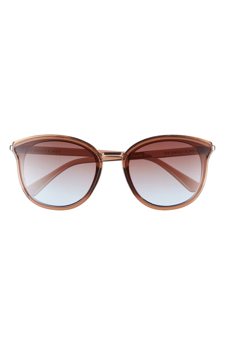Vince Camuto 137mm Round Sunglasses, Main, color, Brown