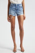 L'AGENCE Beck High Waist Cutoff Denim Shorts