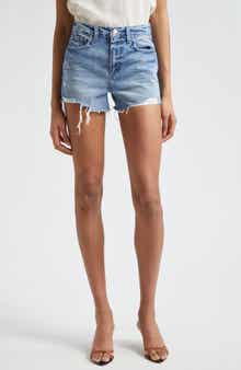 Beck High Waist Cutoff Denim Shorts