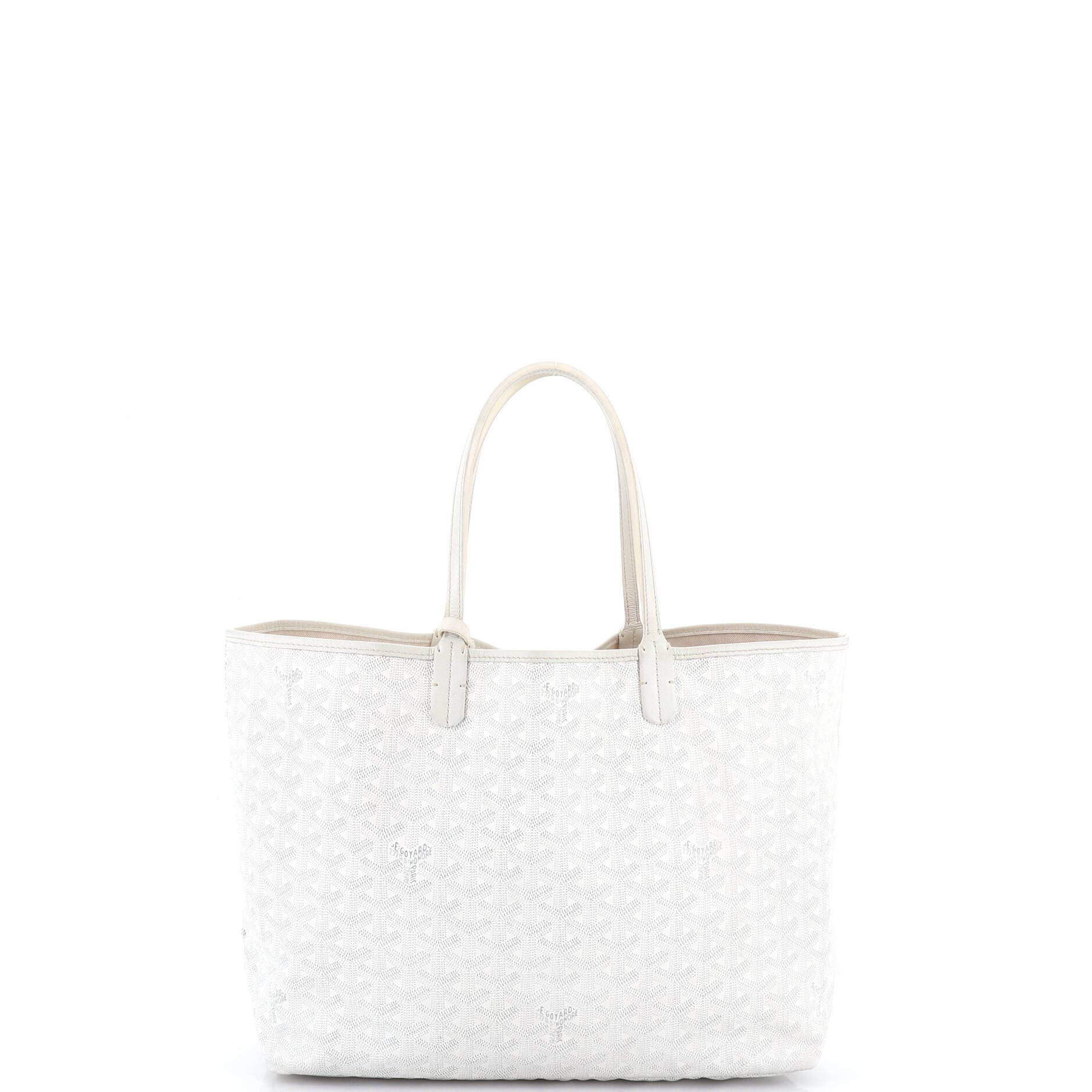 Saint Louis Tote Coated Canvas PM, Main, color, White