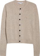 Acne Studios Face Patch Wool & Yak Hair Cardigan