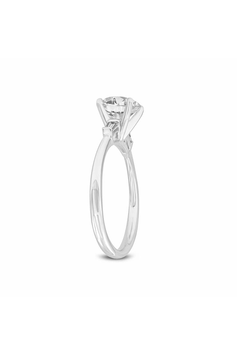 Alina 14K White Gold Round Cut Lab Grown Diamond 3 Stone Engagement Ring - 1.4 cts, Alternate, color, 14K White Gold