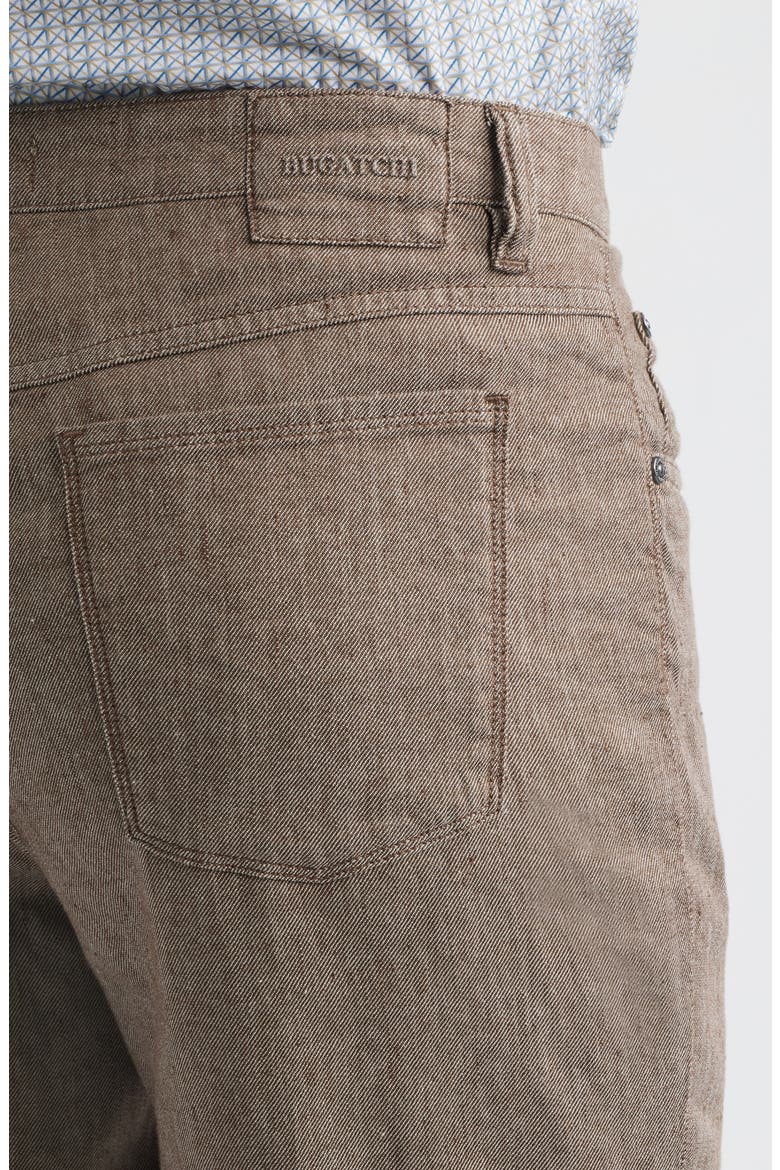Straight Leg Five Pocket Pants, Alternate, color, TOBACCO