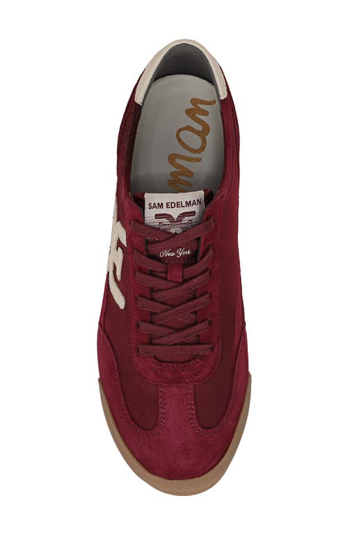 Sam Edelman Ivey Sneaker In Burgundy