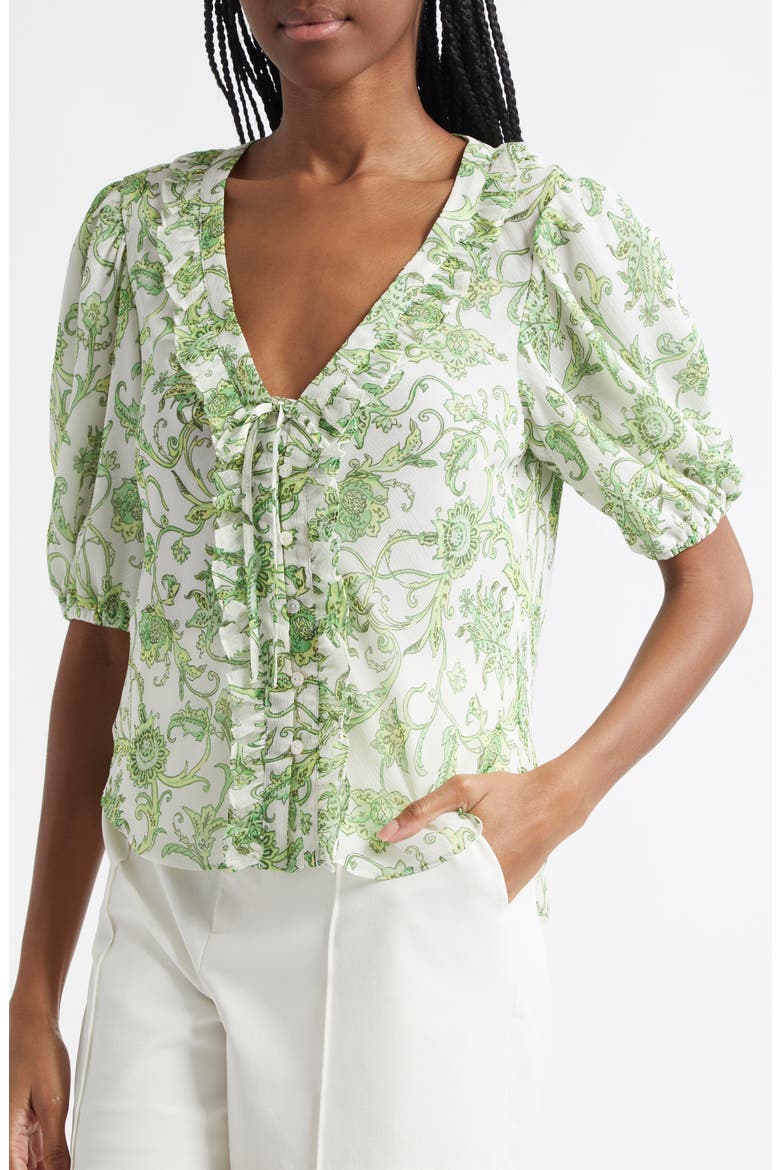 Ivy Paisley Top, Main, color, IVORY MULTI