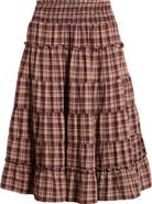 BDG Urban Outfitters Ella Tiered Midi Skirt