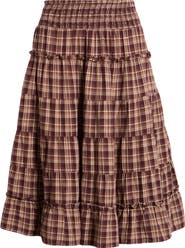BDG Urban Outfitters Ella Tiered Midi Skirt
