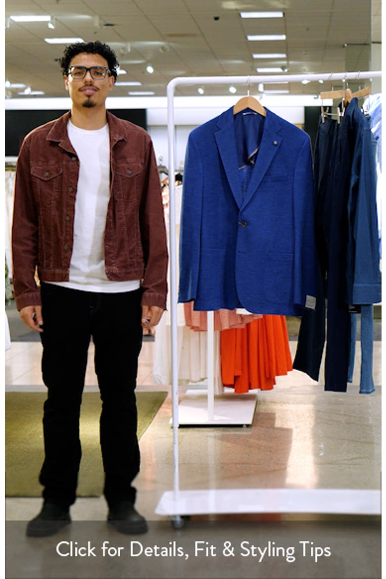 Hartford Blue Mélange Knit Wool Sport Coat video