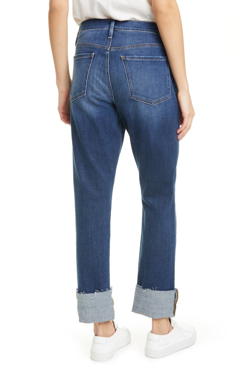 FRAME Le Beau Ankle Straight Leg Boyfriend Jeans, Alternate, color, 