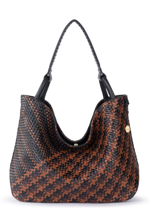Los Feliz Large Tote Woven Leather Bag