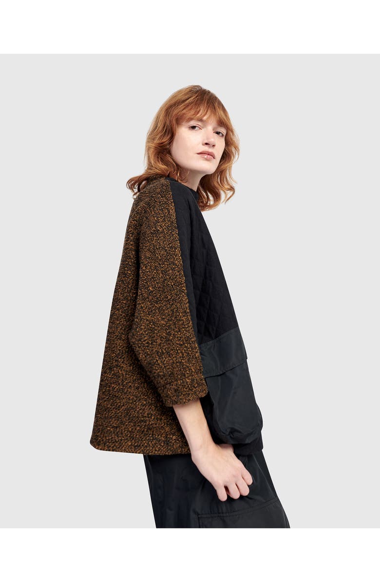 Alembika Sah Quilted Pullover, Alternate, color, Black