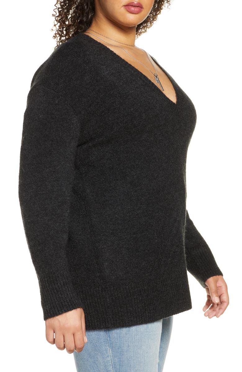 Treasure & Bond V-Neck Tunic Sweater, Alternate, color,