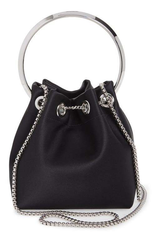 Jimmy Choo Bon Bon Top-handle Bucket Bag In Black