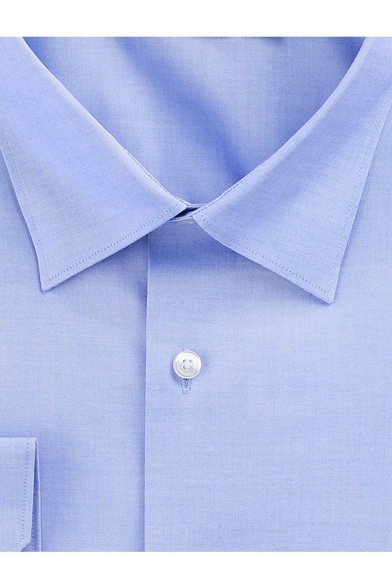 Big & Tall Stretch Pinpoint Dress Shirt, Alternate, color, BLUE