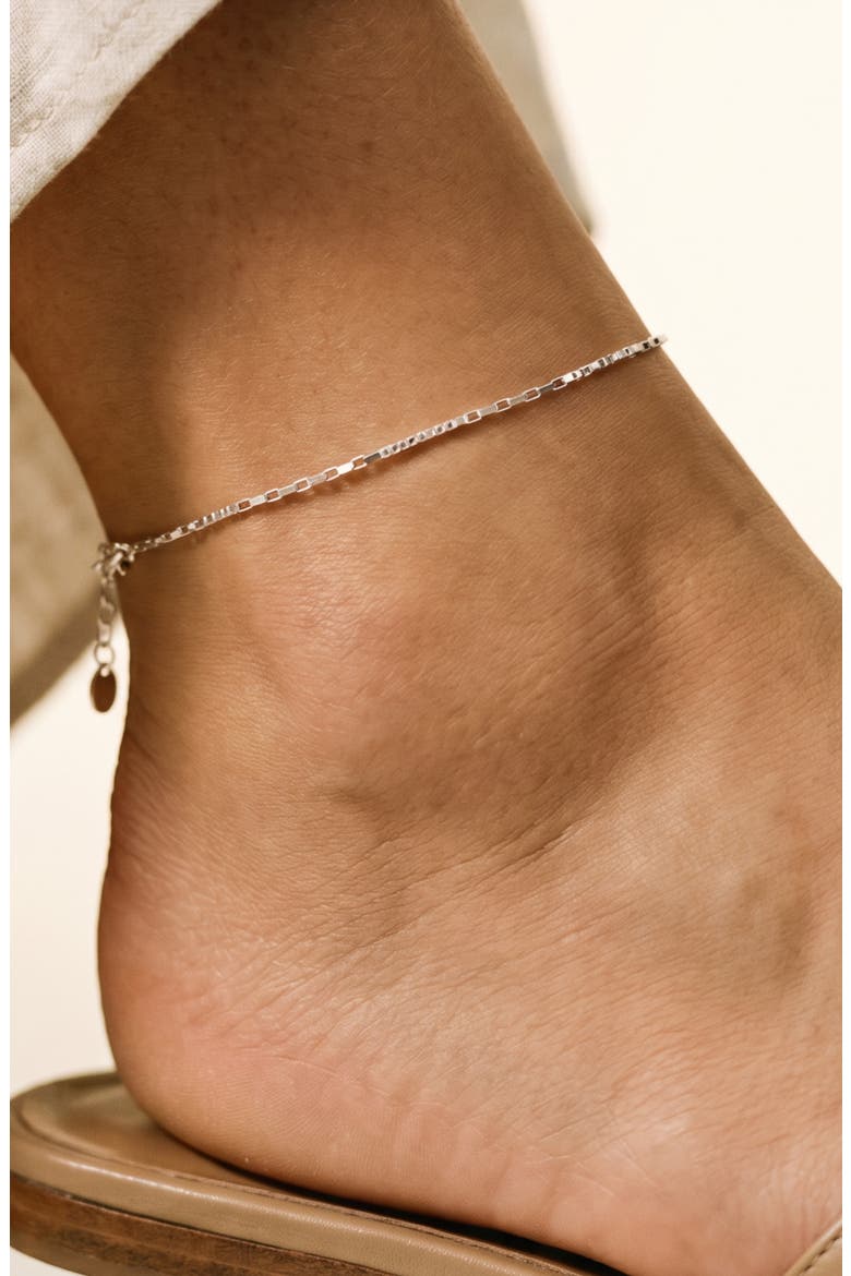 Silver Anklet, Alternate, color, SILVER