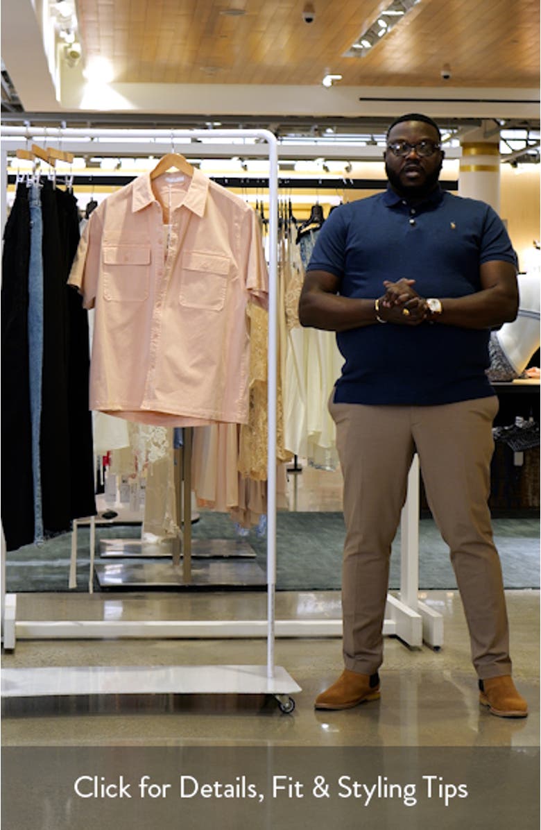 GD Uniform Short Sleeve Stretch Twill Button Up Shirt, sales video thumbnail