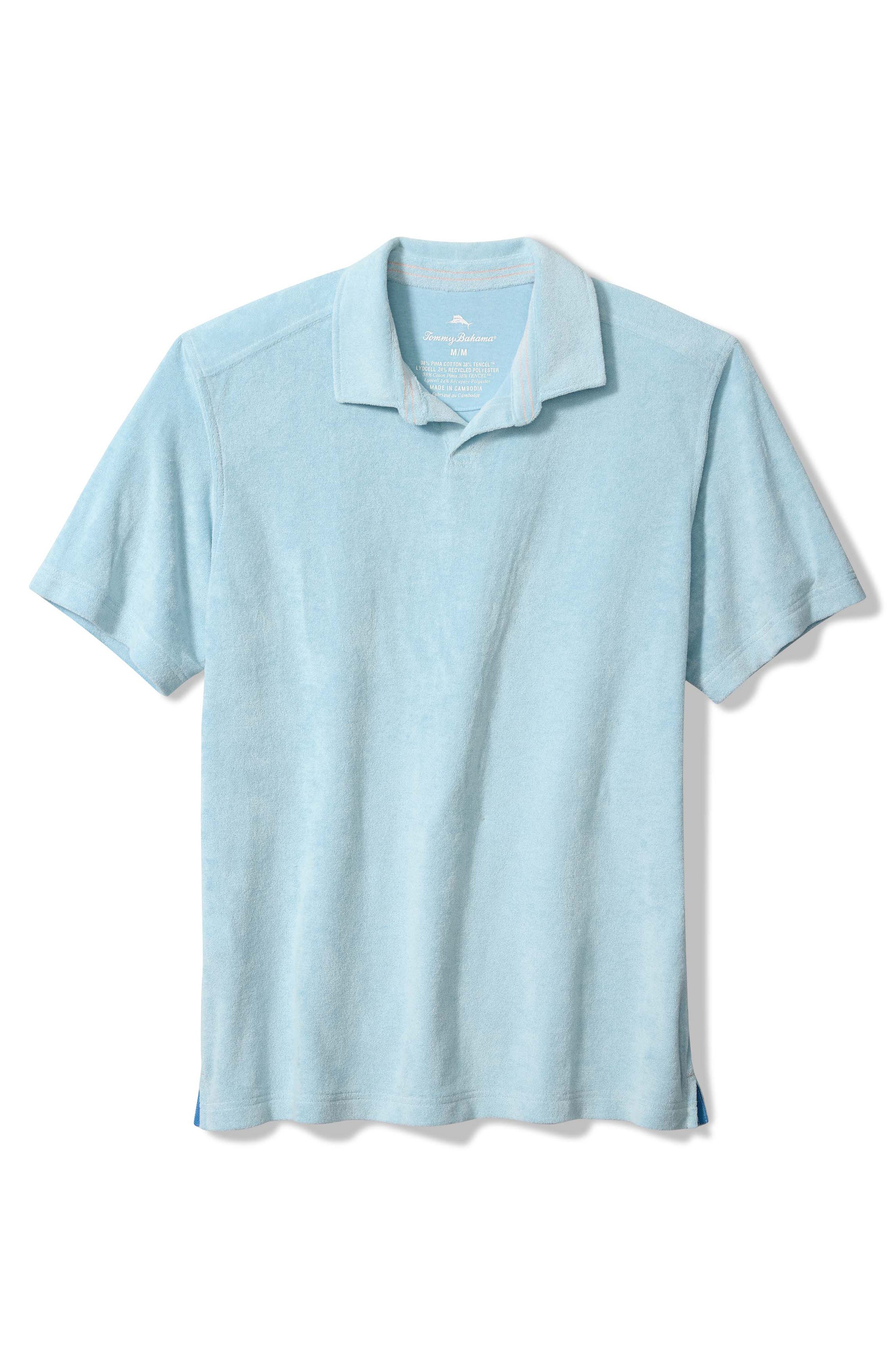Tommy Bahama Poolside Terry Cloth Johnny Collar Polo