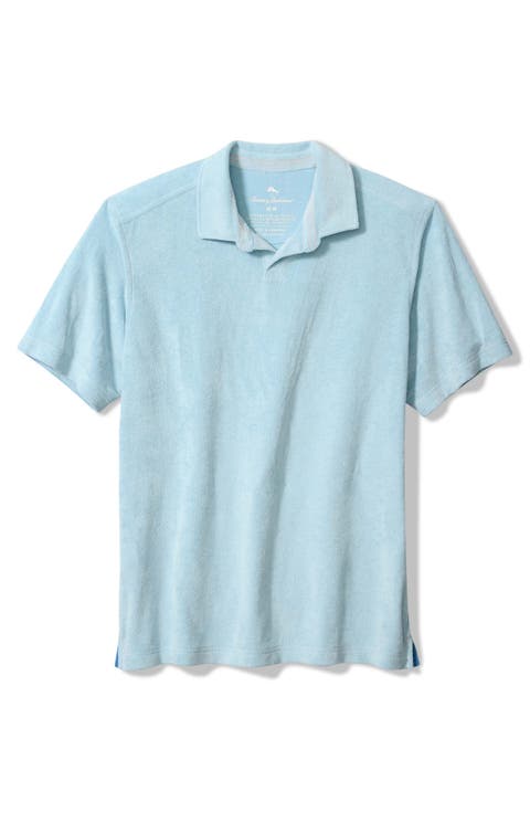 Poolside Terry Cloth Johnny Collar Polo