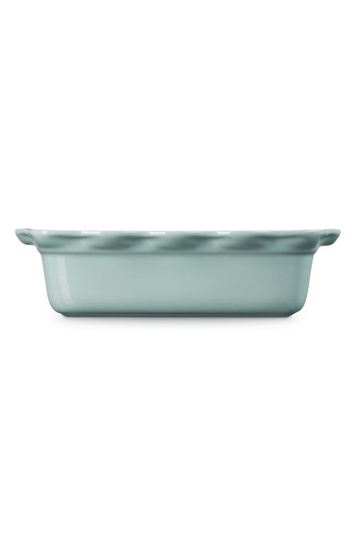 Le Creuset Stoneware Heritage Pie Dish & Fluted Loaf Pan Set In Sea Salt