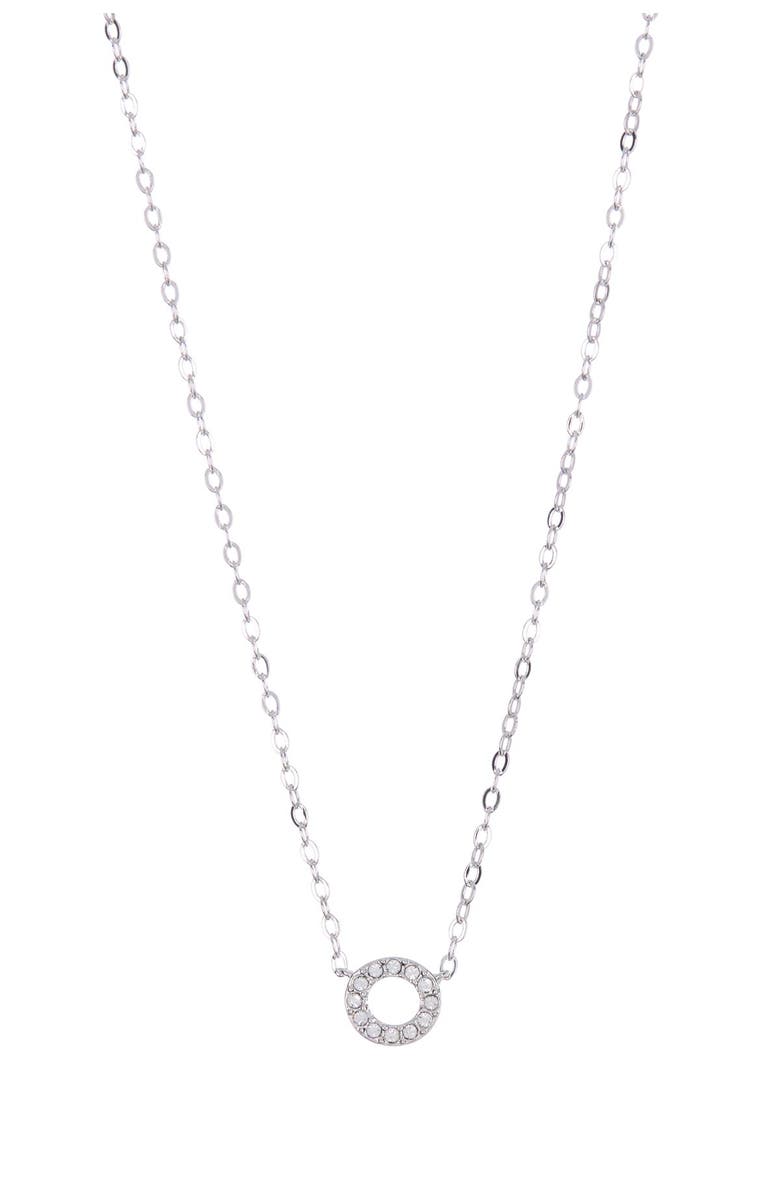 Nadri Pave CZ Initial Pendant Necklace, Alternate, color,