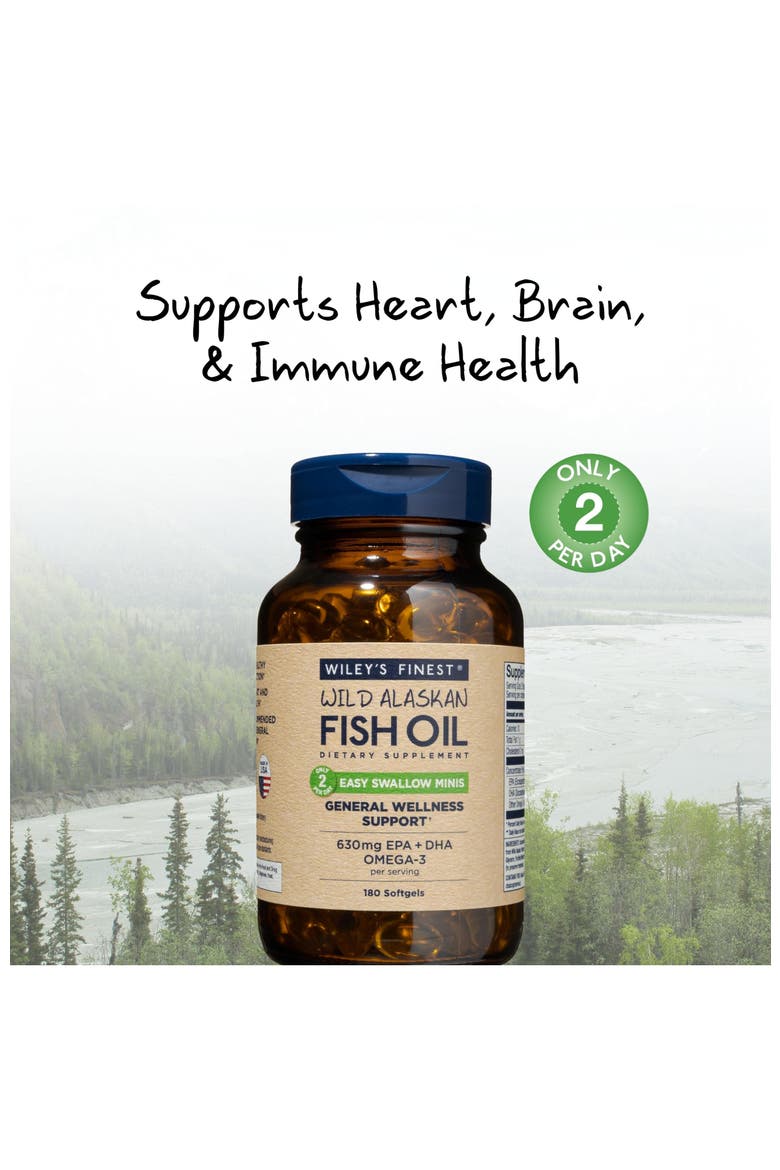 Easy Swallow Omega-3 Fish Oil 180 Mini Softgels(90 servings), Alternate, color, None
