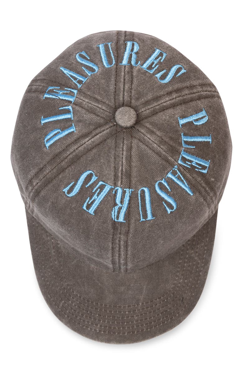 PLEASURES Onyx Crown Washed Cotton Twill Baseball Cap, Alternate, color, Brown/ Blue
