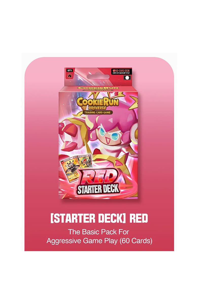 DevSisters CookieRun Braverse Trading Card Game, Starter Deck Red, Aggressive Game Play, Alternate, color, Multicolored