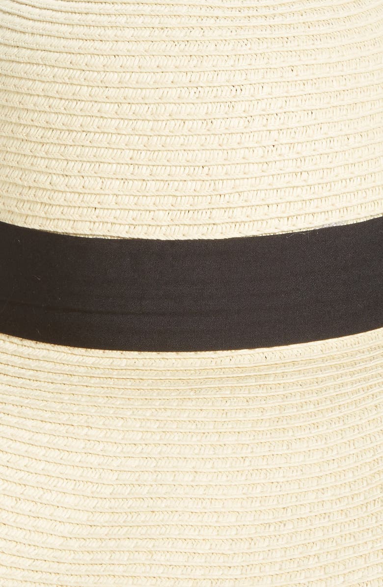 BP. Bow Band Floppy Straw Hat, Alternate, color, 