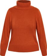 City Chic Softly Sweet Turtleneck Sweater