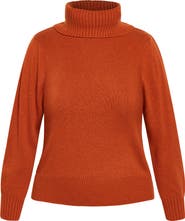 City Chic Softly Sweet Turtleneck Sweater