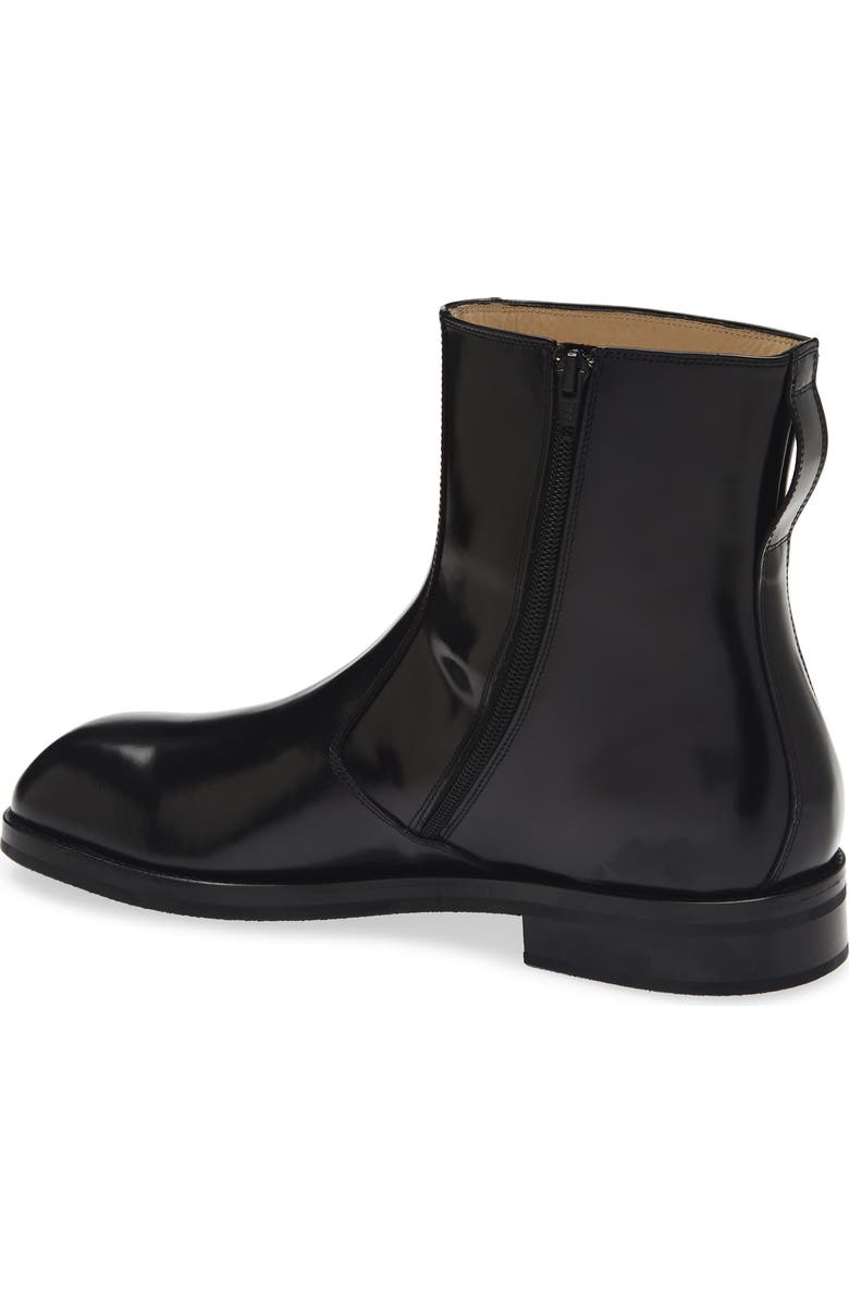 Lemaire Zipped Ankle Boot, Alternate, color, Black