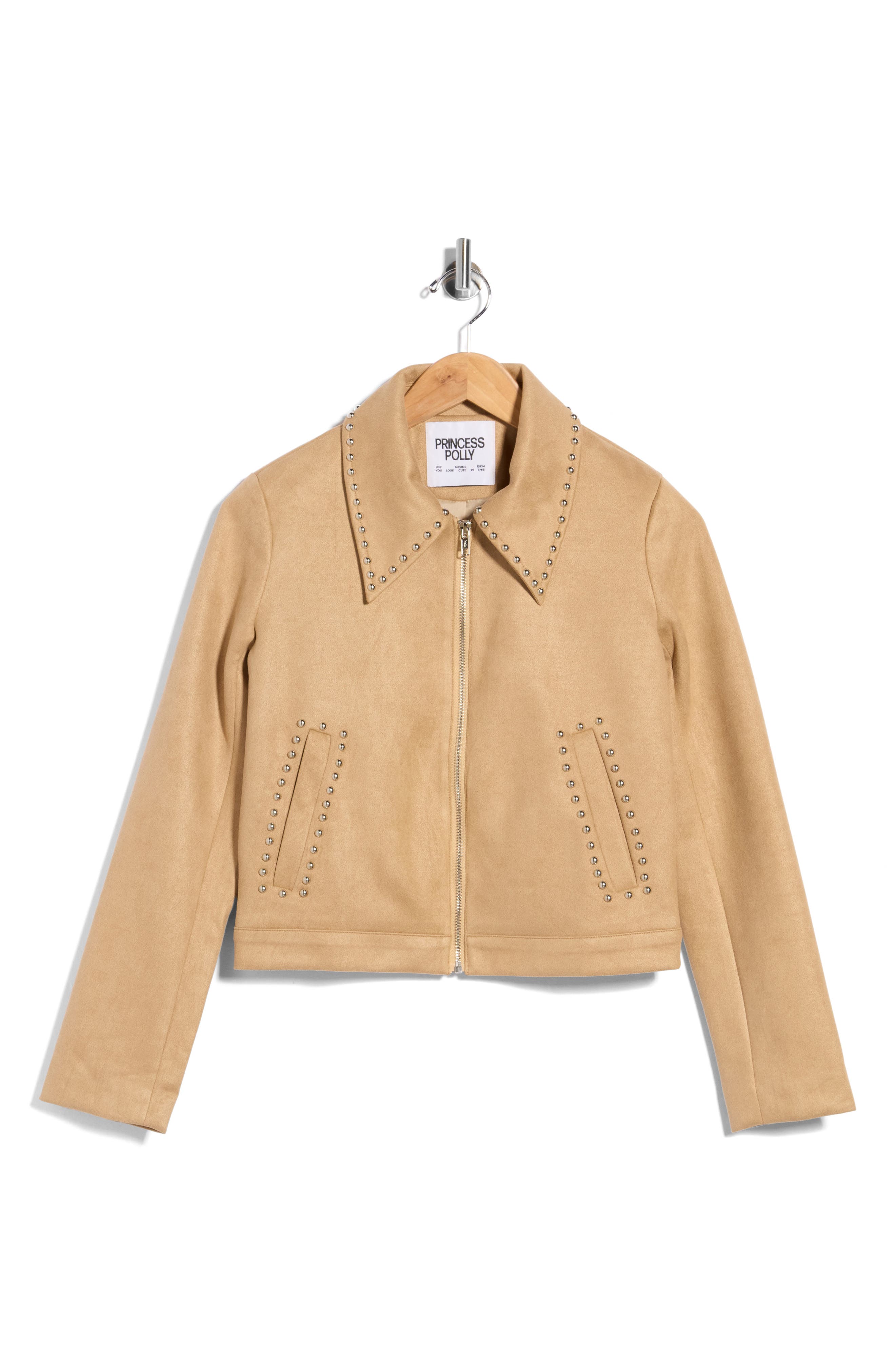 Hurleigh Studded Faux Suede Jacket