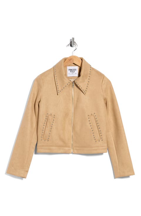 Hurleigh Studded Faux Suede Jacket