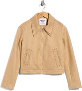 Princess Polly Hurleigh Studded Faux Suede Jacket