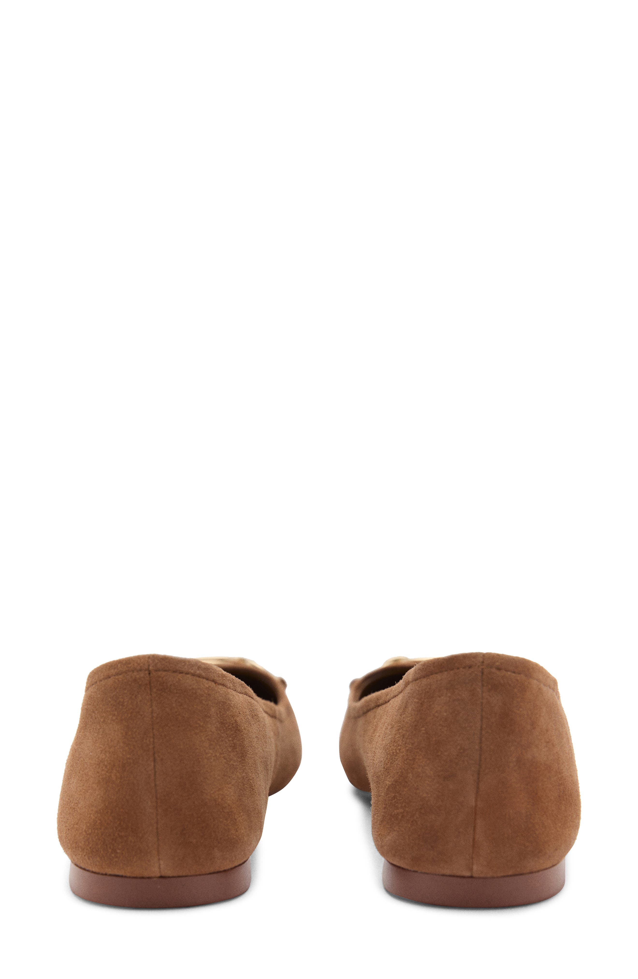 MANGO Link Ballet Flat, Alternate, color, Medium Brown