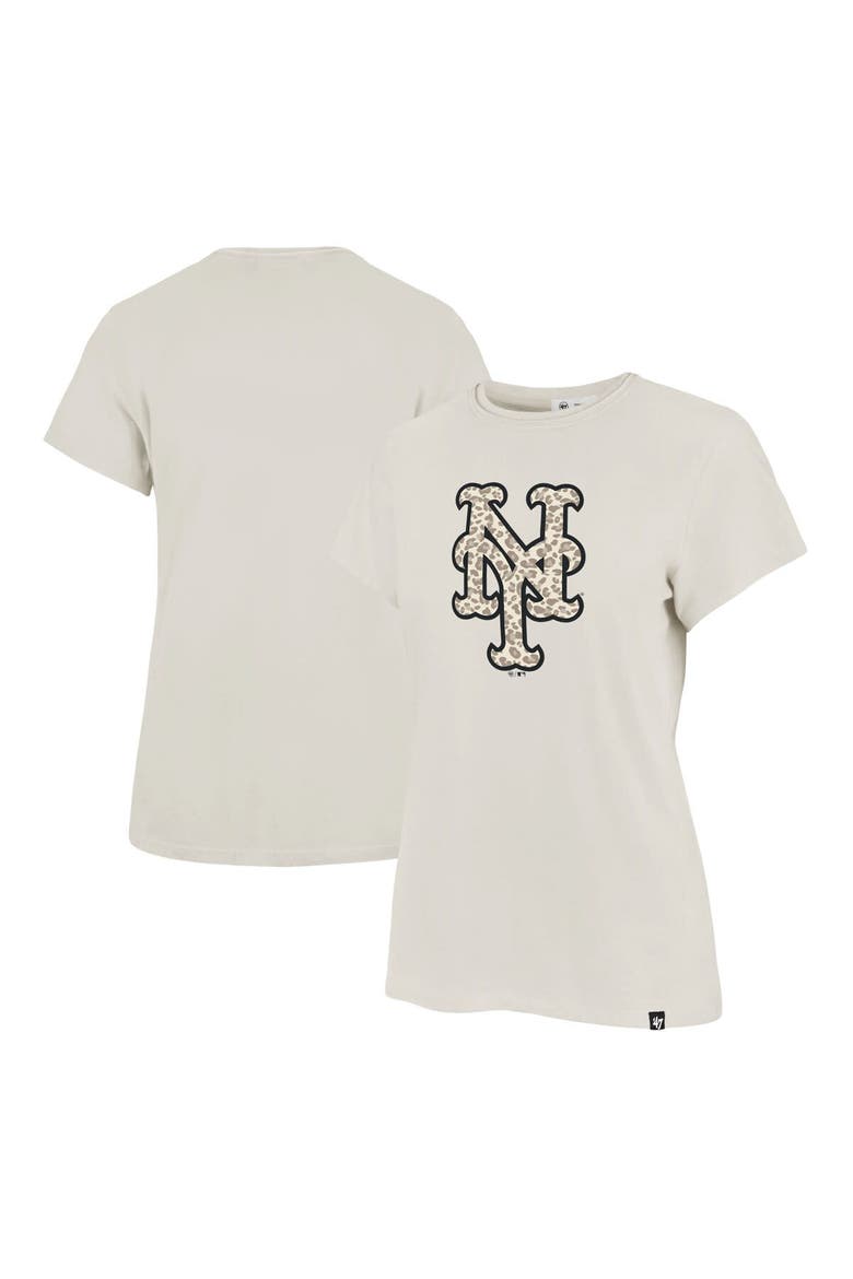 Women's '47 Oatmeal New York Mets Imprint Frankie T-Shirt, Alternate, color, Oatmeal