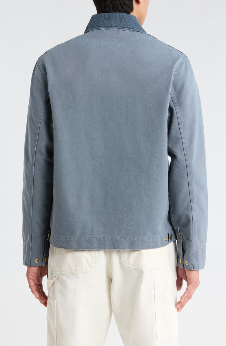 Carhartt Work In Progress Detroit Organic Cotton Canvas Jacket, Alternate, color, Cozy Blue / Cozy