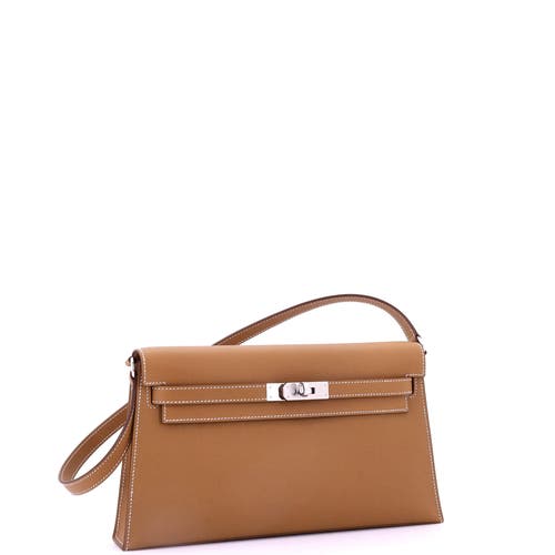 Pre-owned Hermes Hermes Kelly Elan Shoulder Bag Epsom In Gold