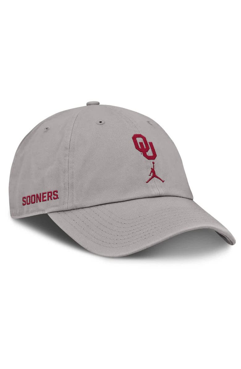 Jordan Brand Men's Jordan Brand Gray Oklahoma Sooners Primetime Club Adjustable Hat, Alternate, color, 