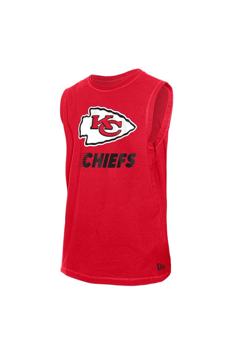 Men's New Era  Red Kansas City Chiefs Leisure Collection Tank Top, Alternate, color, Red