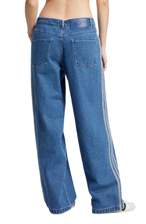 Adidas Originals Adicolor 3-stripes Denim Track Pants In Indigo Denim