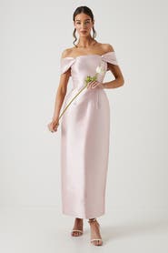 Coast Honoured Twill Bardot Maxi Dress