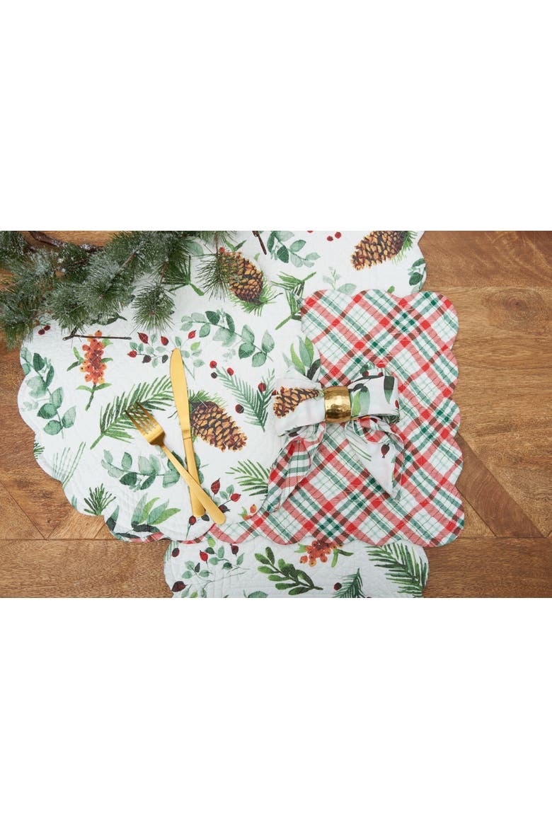 Jovie Placemats Set of 6, 13" x 19", Alternate, color, Yellow