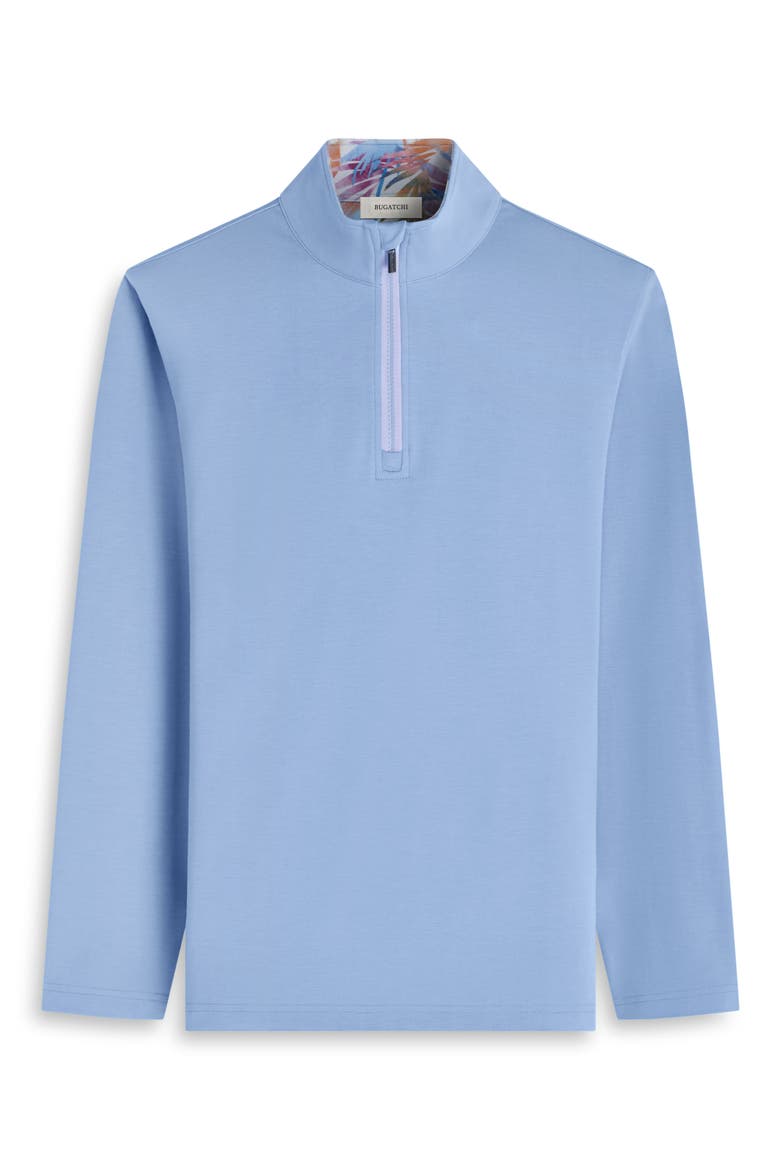 Solid Quarter Zip Pullover, Alternate, color, SKY