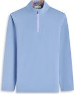 Bugatchi Solid Quarter Zip Pullover