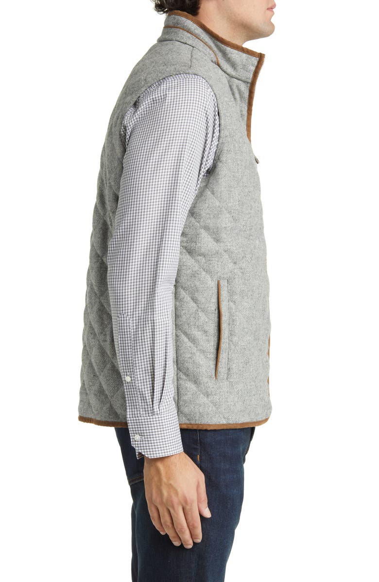 Peter Millar Essex Quilted Wool Travel Vest, Alternate, color, 